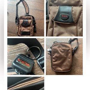 Cross body Tumi organizer.